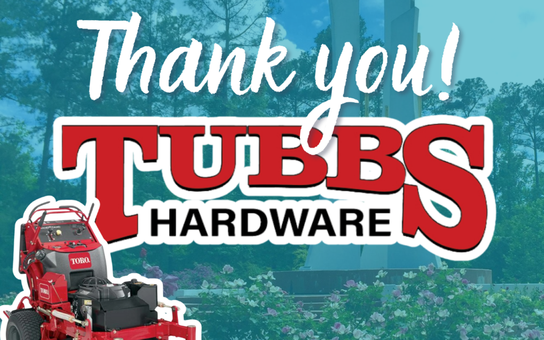 American Rose Center Thanks Tubbs Hardware